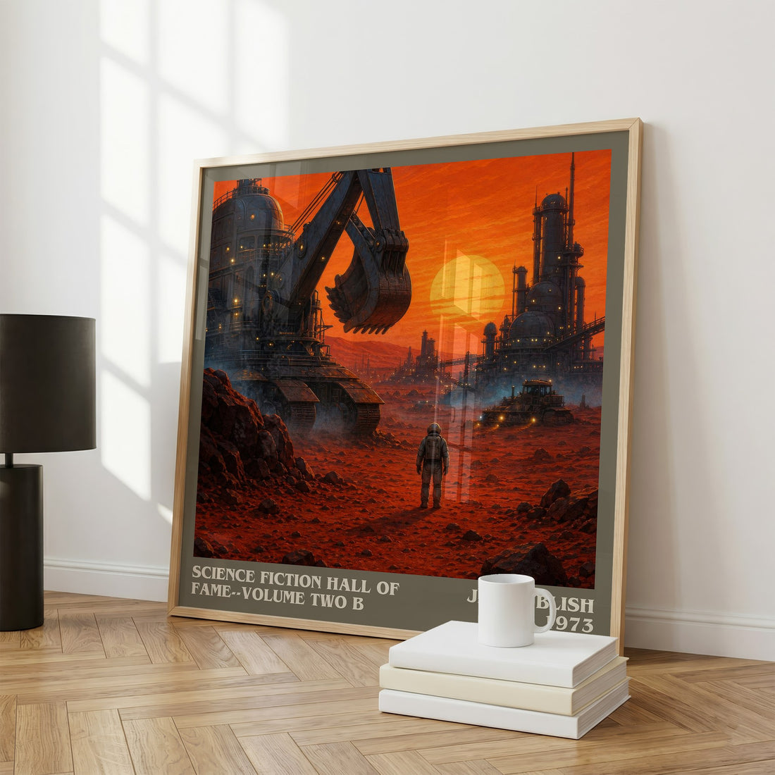 Science Fiction Hall of Fame--Volume Two B literary print framed by window – literary home decor
