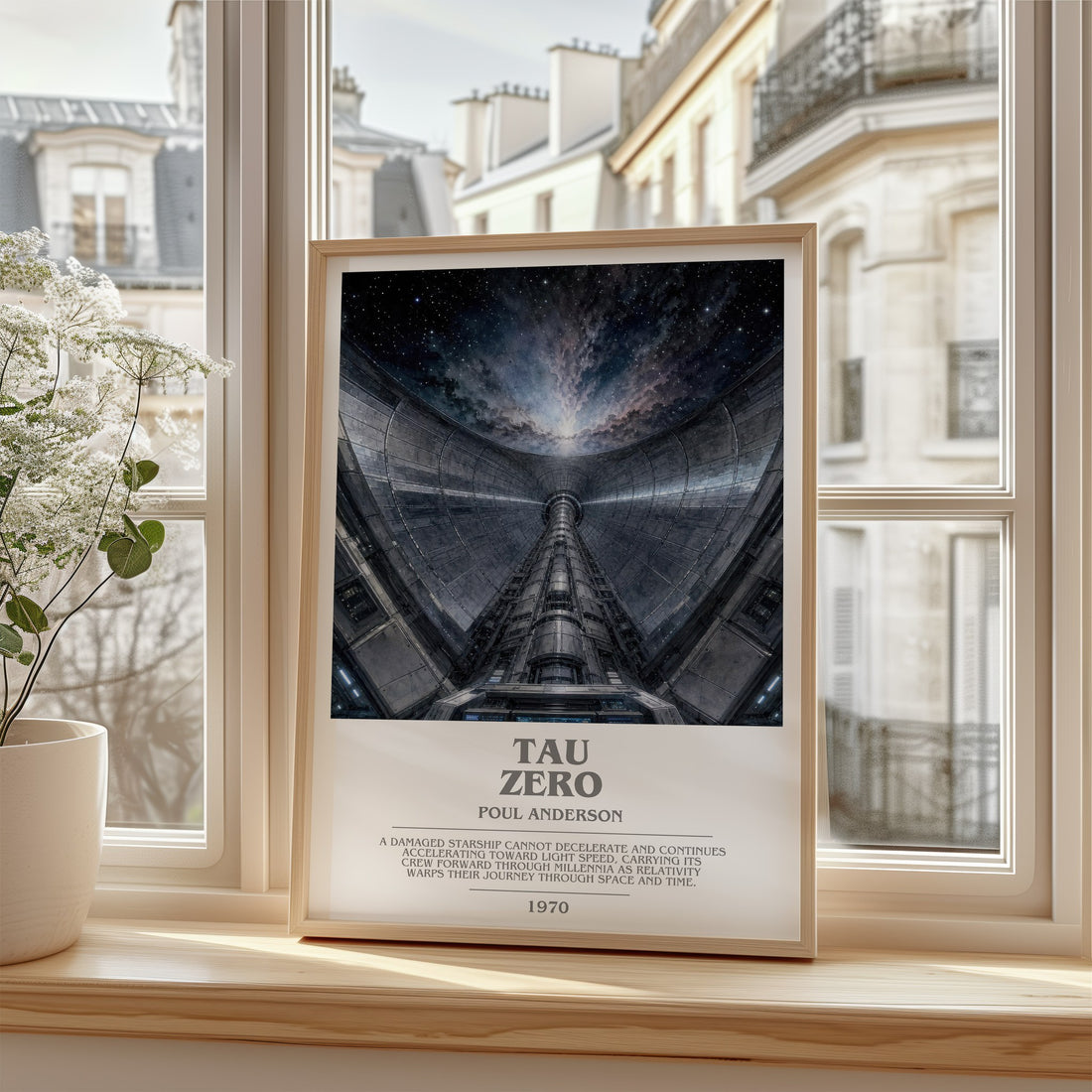 Tau Zero bookish poster colour and style options – Poul Anderson book art
