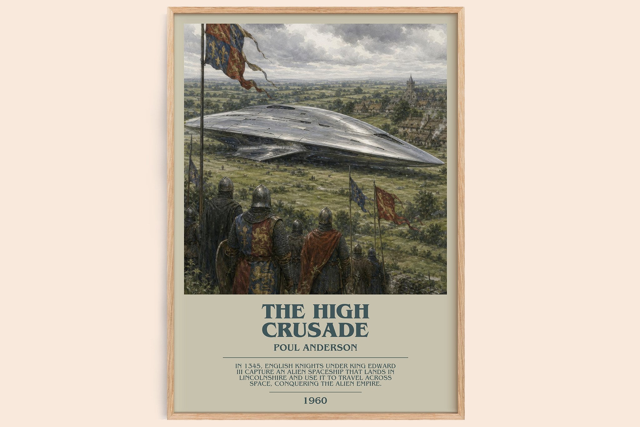 The High Crusade Bookish Wall Art by Poul Anderson