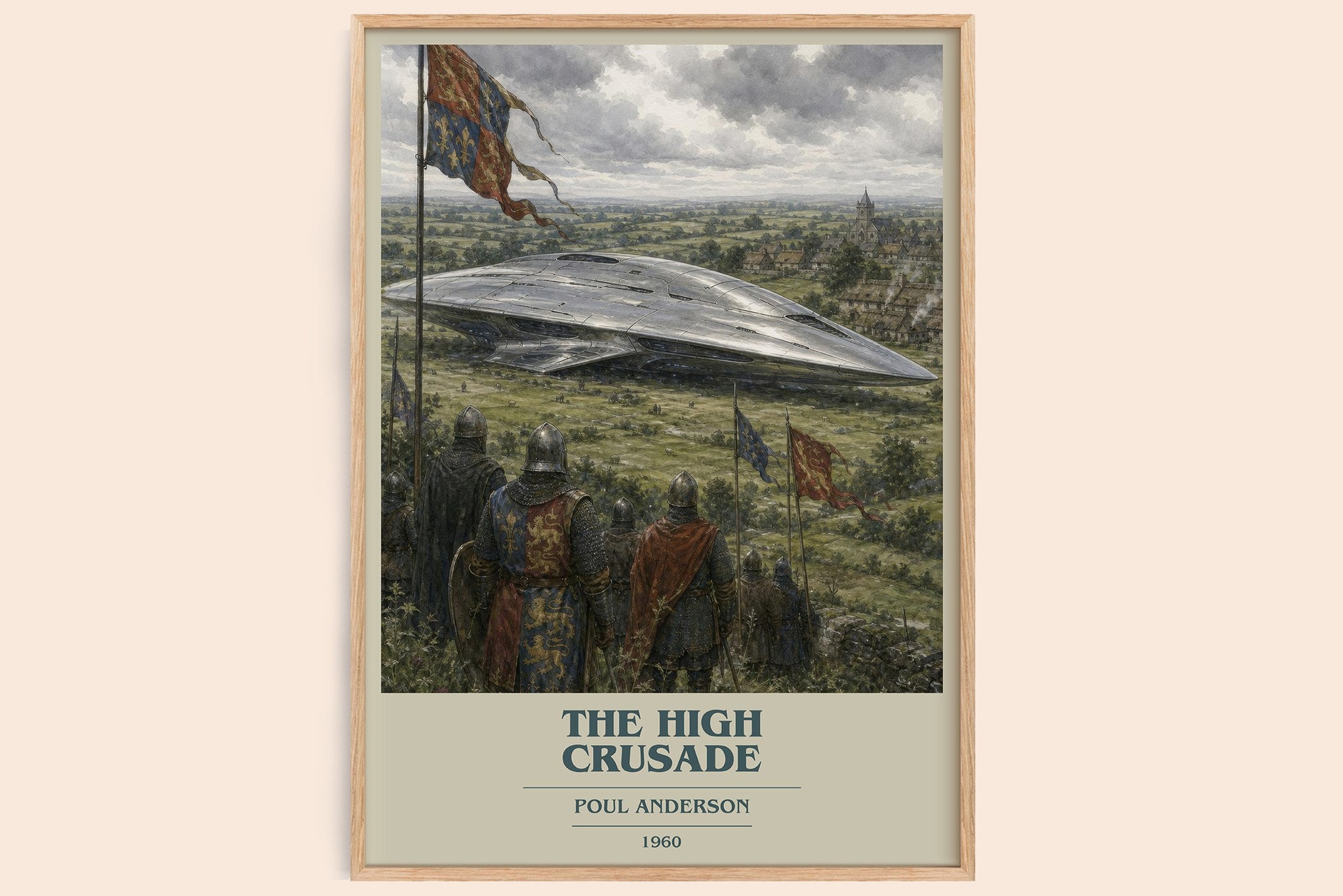 The High Crusade Book Cover Poster by Poul Anderson