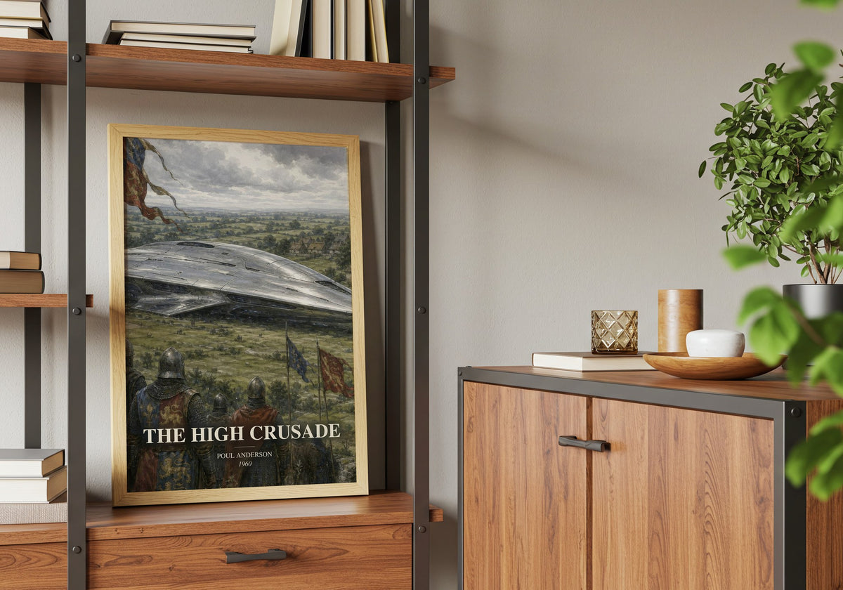 The High Crusade book watercolour illustration paper finish options – matte satin gloss