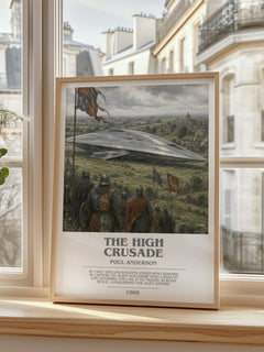 The High Crusade bookish poster colour and style options – Poul Anderson book art