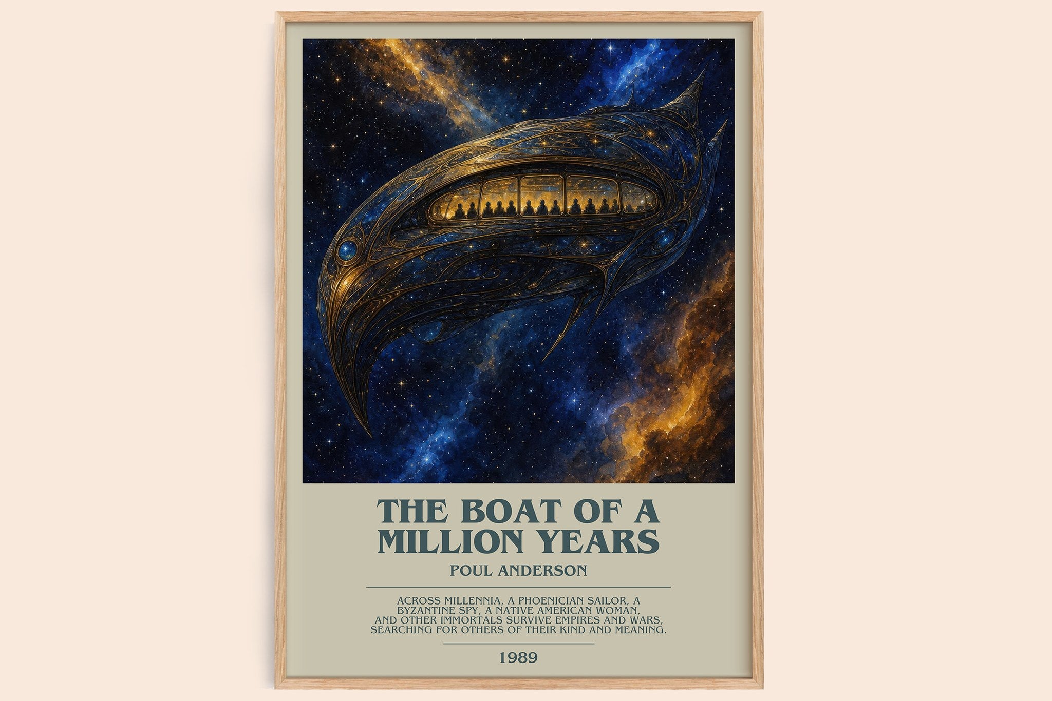 The boat of a million years Bookish Wall Art by Poul Anderson