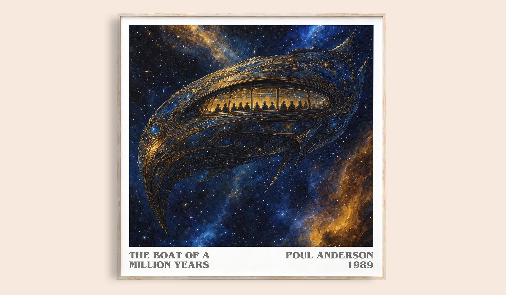 The boat of a million years Literary Art Print by Poul Anderson