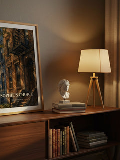 Sophie's Choice watercolour print on bookshelf – William Styron fan gift