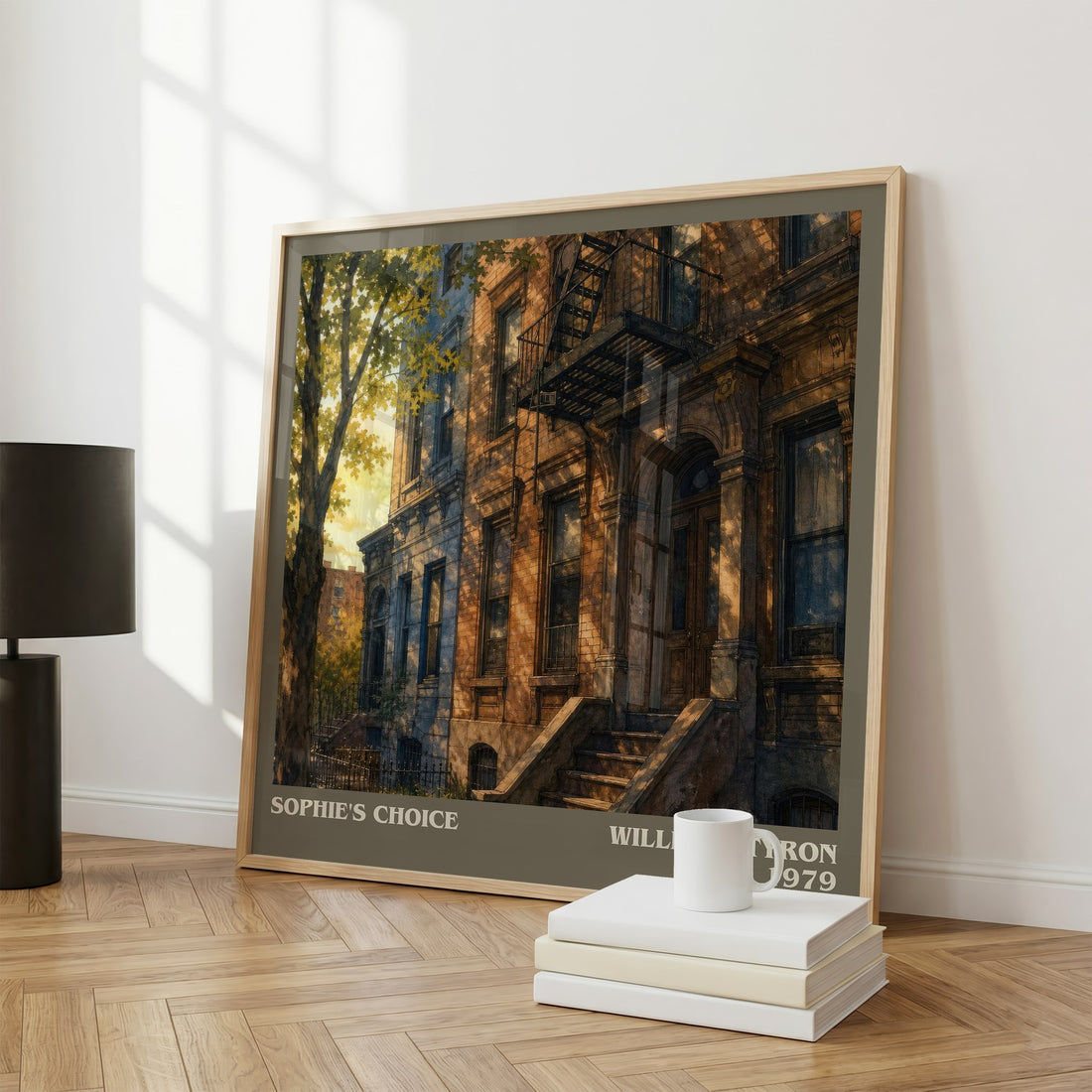 Sophie's Choice literary print framed by window – literary home decor