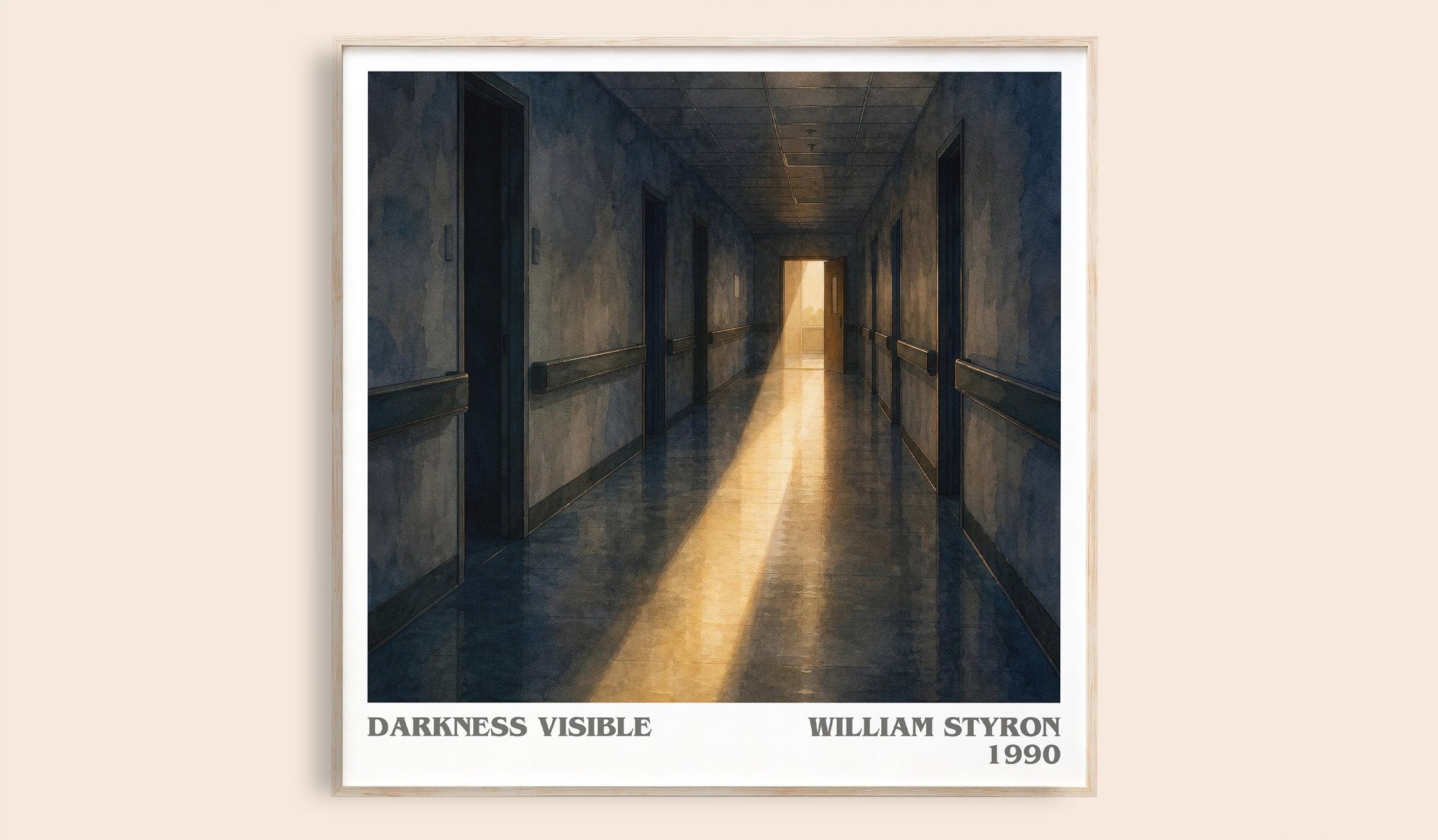 Darkness Visible Literary Art Print by William Styron