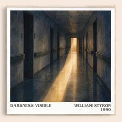 Darkness Visible literary book poster by William Styron – framed literary art print