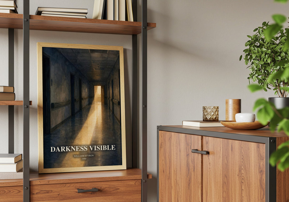 Darkness Visible book watercolour illustration paper finish options – matte satin gloss