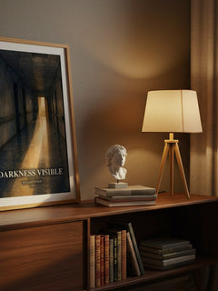 Darkness Visible watercolour print on bookshelf – William Styron fan gift
