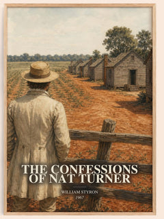 The Confessions of Nat Turner watercolour book poster by William Styron – framed literary art print