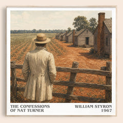 The Confessions of Nat Turner literary book poster by William Styron – framed literary art print