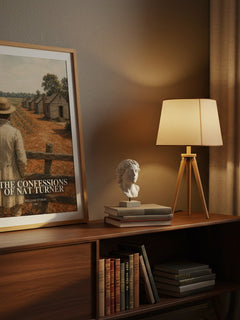 The Confessions of Nat Turner watercolour print on bookshelf – William Styron fan gift