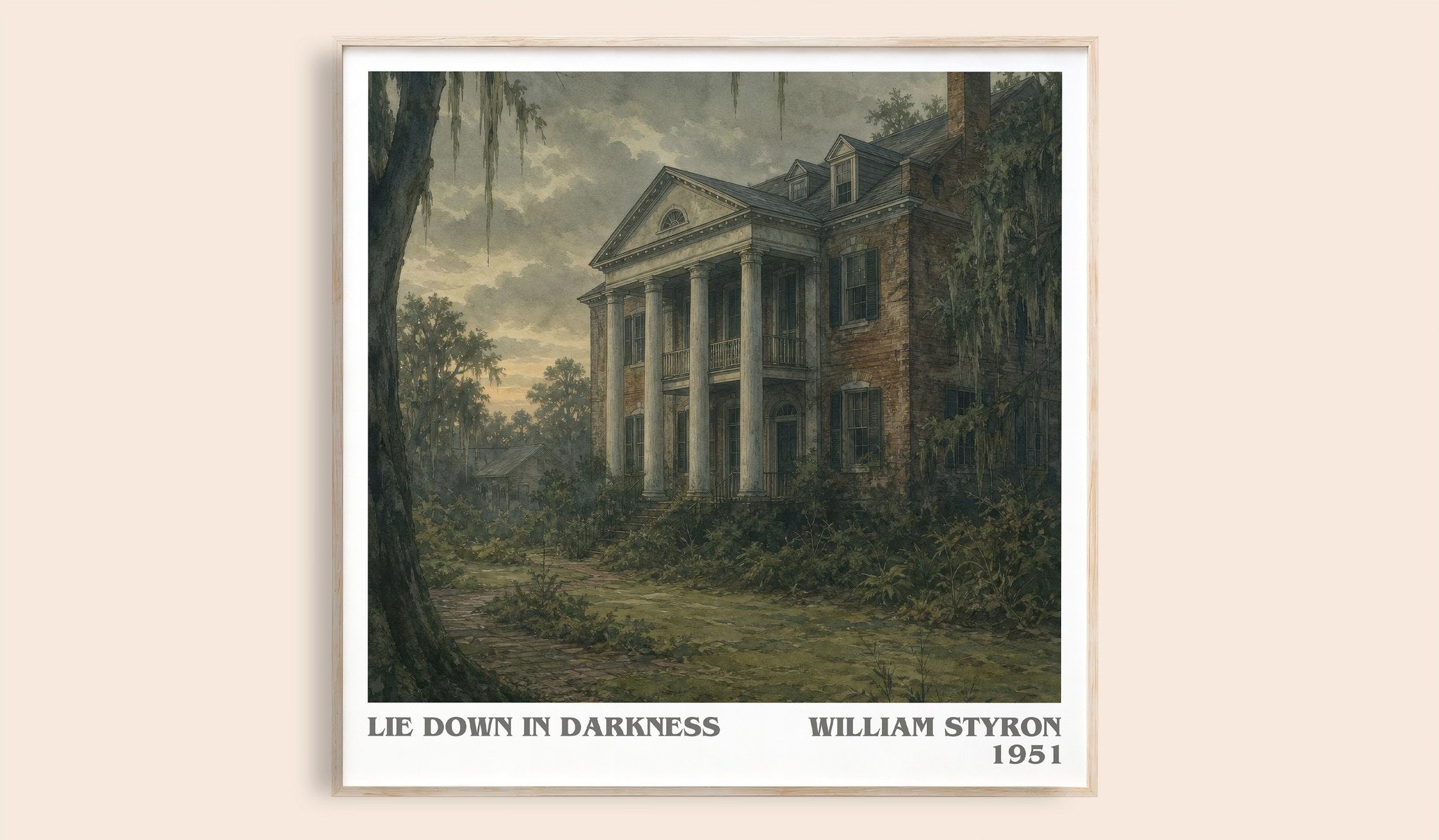 Lie down in Darkness Literary Art Print by William Styron
