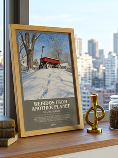 Weirdos from Another Planet bookish print framed by window – literary home decor