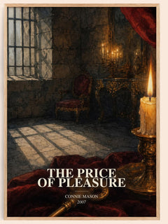 The Price of Pleasure watercolour book poster by Connie Mason – framed literary art print