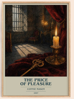 The Price of Pleasure book cover book poster by Connie Mason – framed literary art print