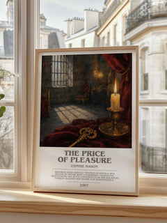 The Price of Pleasure bookish poster colour and style options – Connie Mason book art