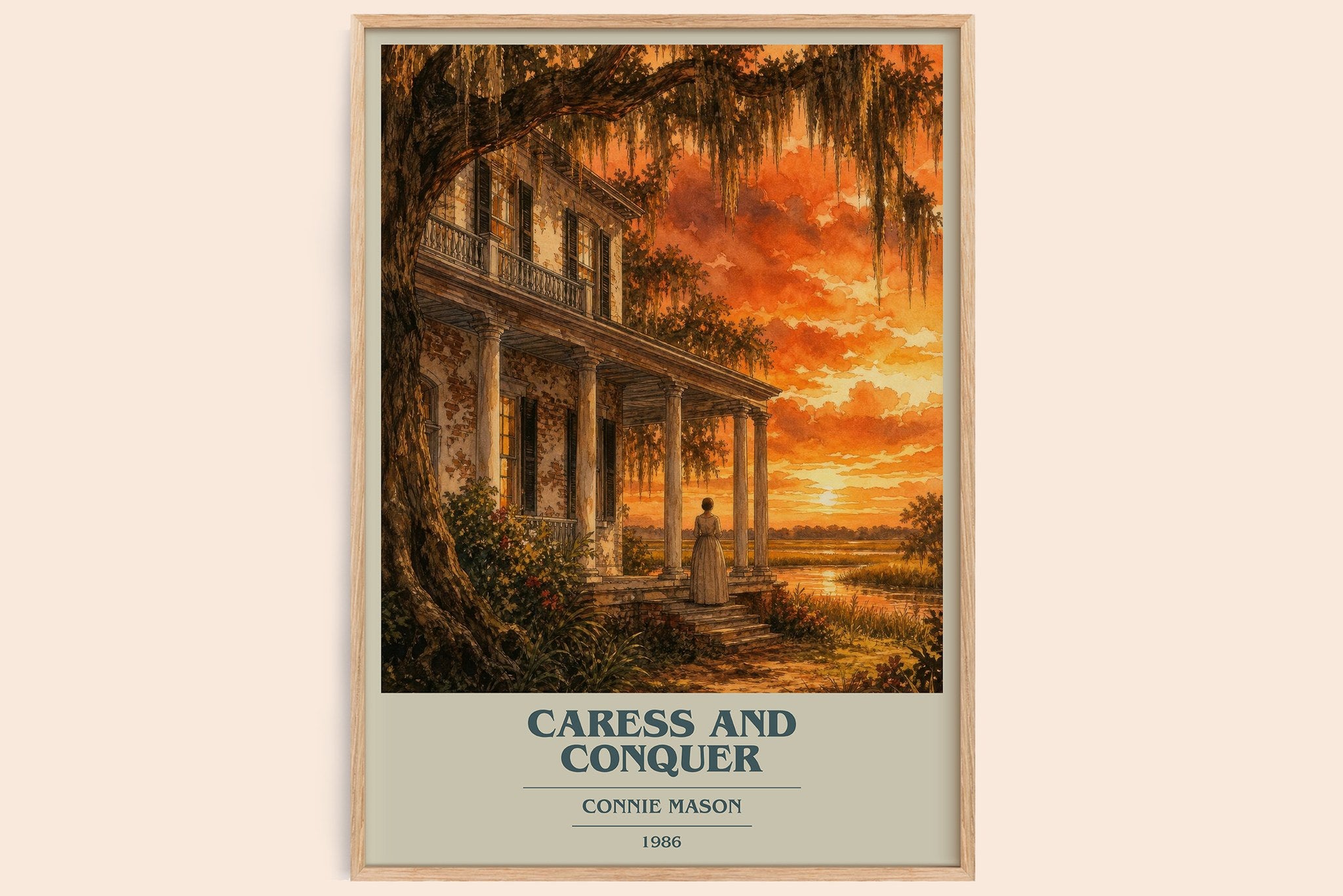Caress and Conquer Book Cover Poster by Connie Mason