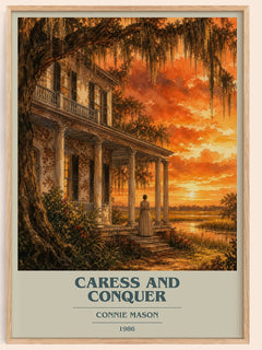Caress and Conquer book cover book poster by Connie Mason – framed literary art print