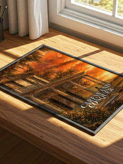 Caress and Conquer watercolour book poster framed on wall – romance wall art