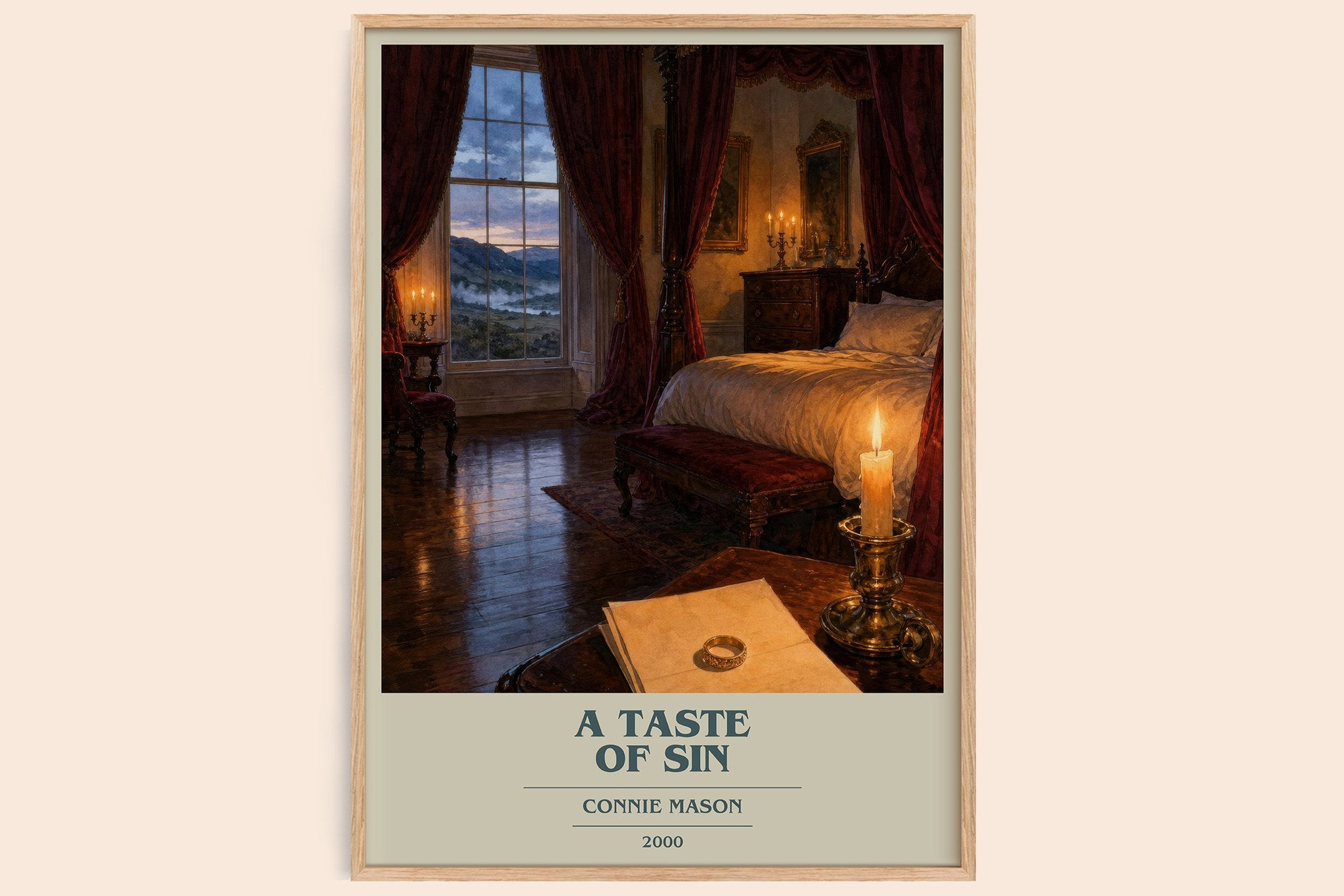 A Taste of Sin Book Cover Poster by Connie Mason