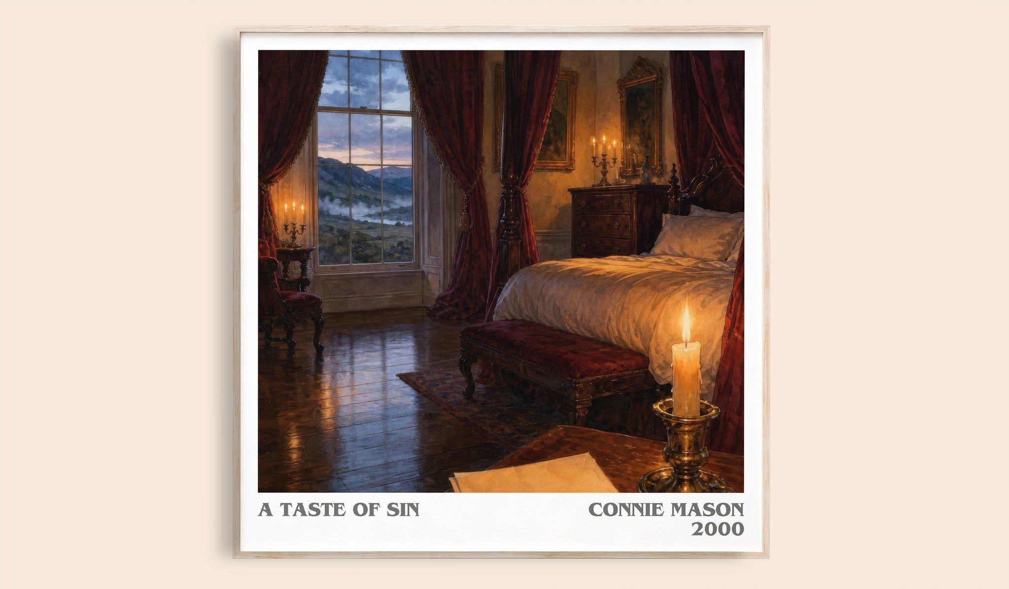 A Taste of Sin Literary Art Print by Connie Mason