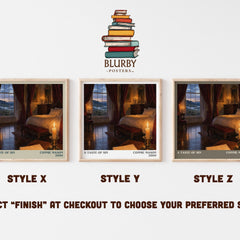 A Taste of Sin literary print in frame leaning in hallway – romance wall art