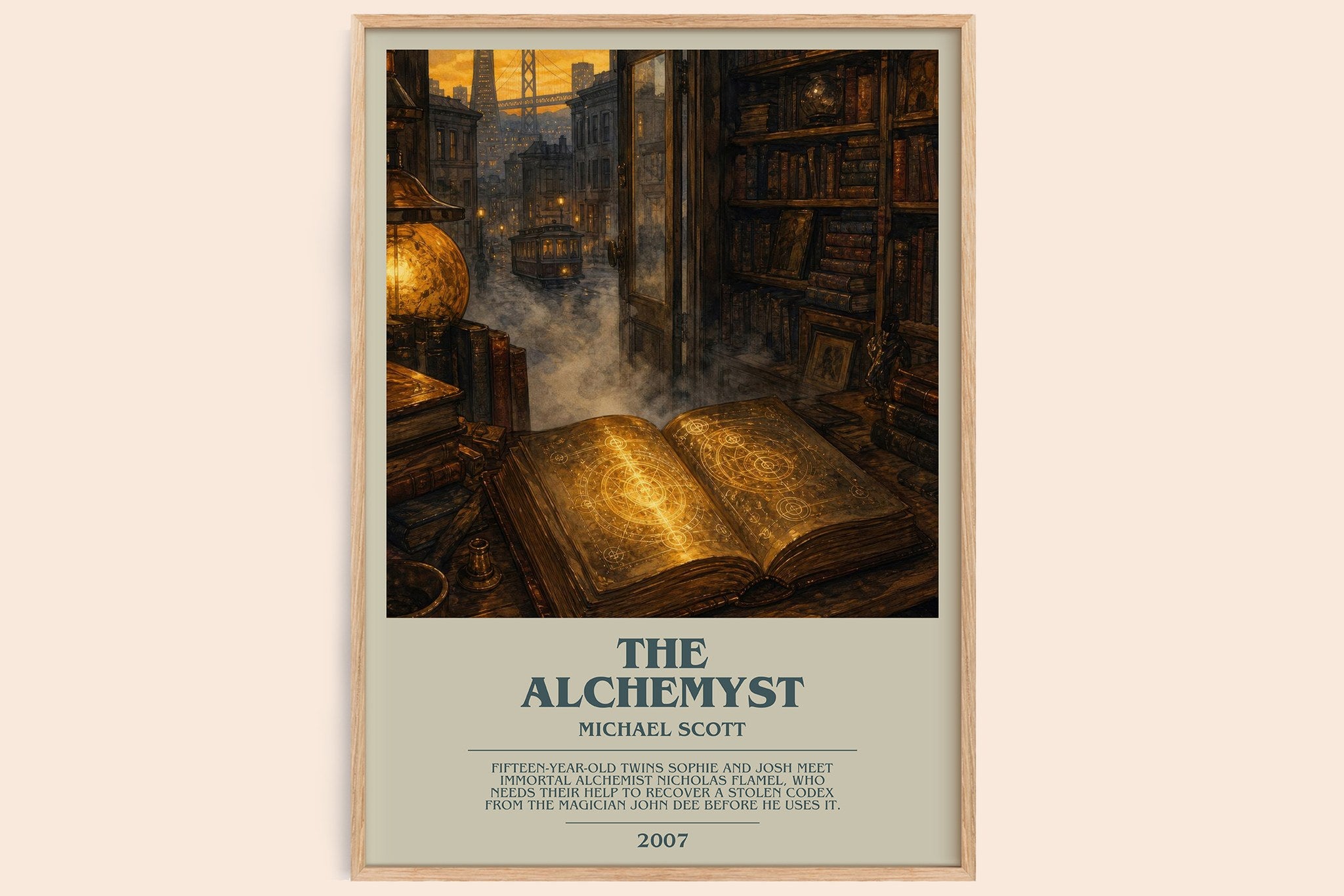 The Alchemyst Bookish Wall Art by Michael Scott