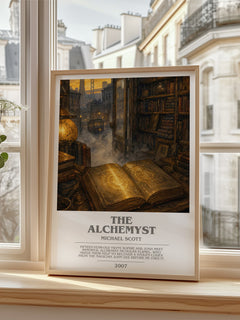 The Alchemyst bookish poster colour and style options – Michael Scott book art