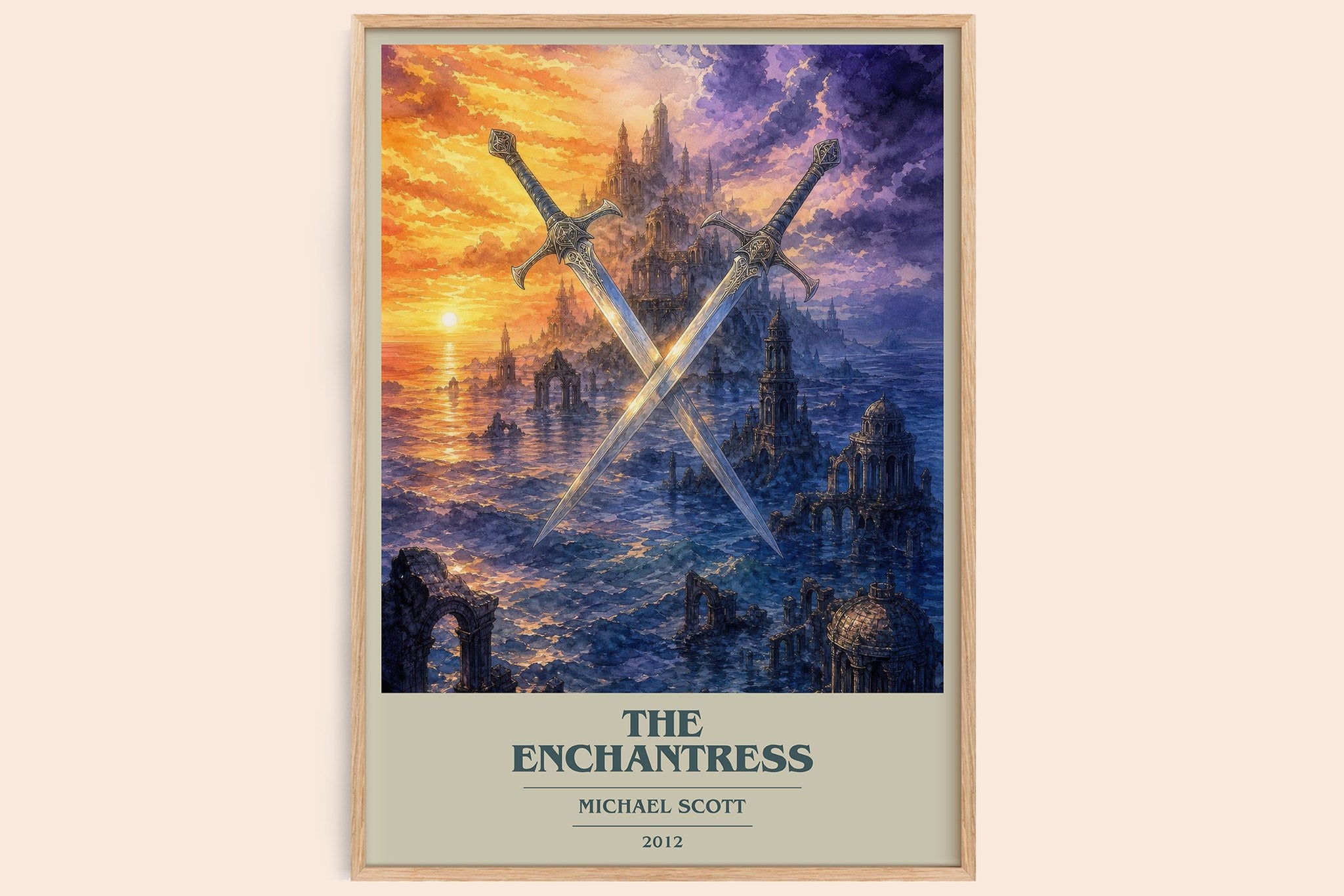 The Enchantress Book Cover Poster by Michael Scott
