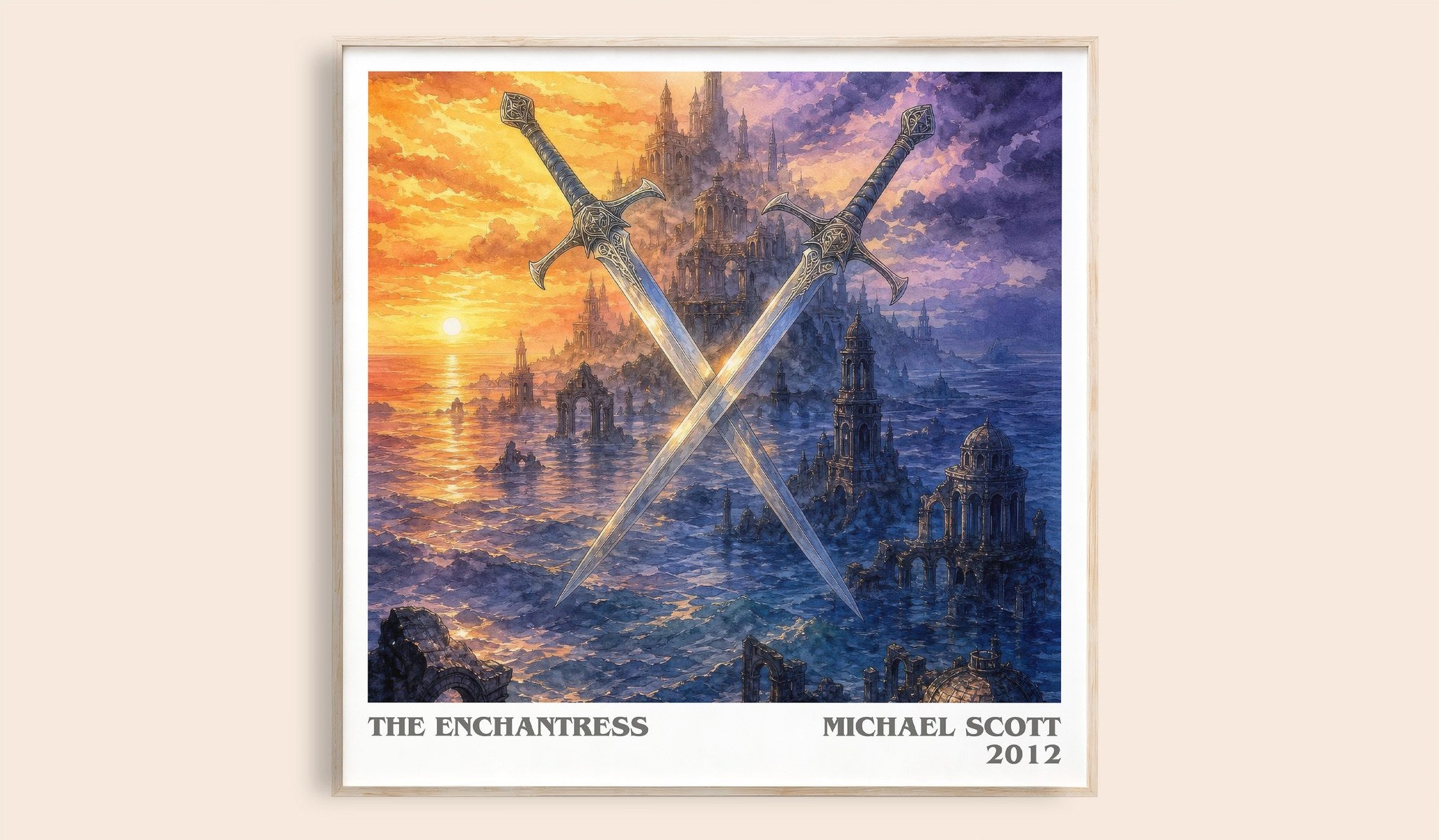 The Enchantress Literary Art Print by Michael Scott