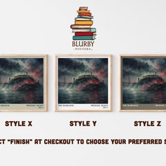 The Warlock literary print in frame leaning in hallway – young adult wall art