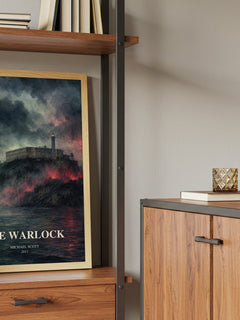The Warlock book watercolour illustration paper finish options – matte satin gloss