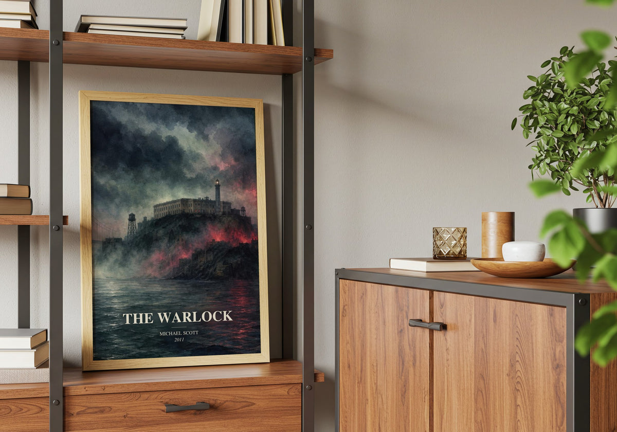 The Warlock book watercolour illustration paper finish options – matte satin gloss