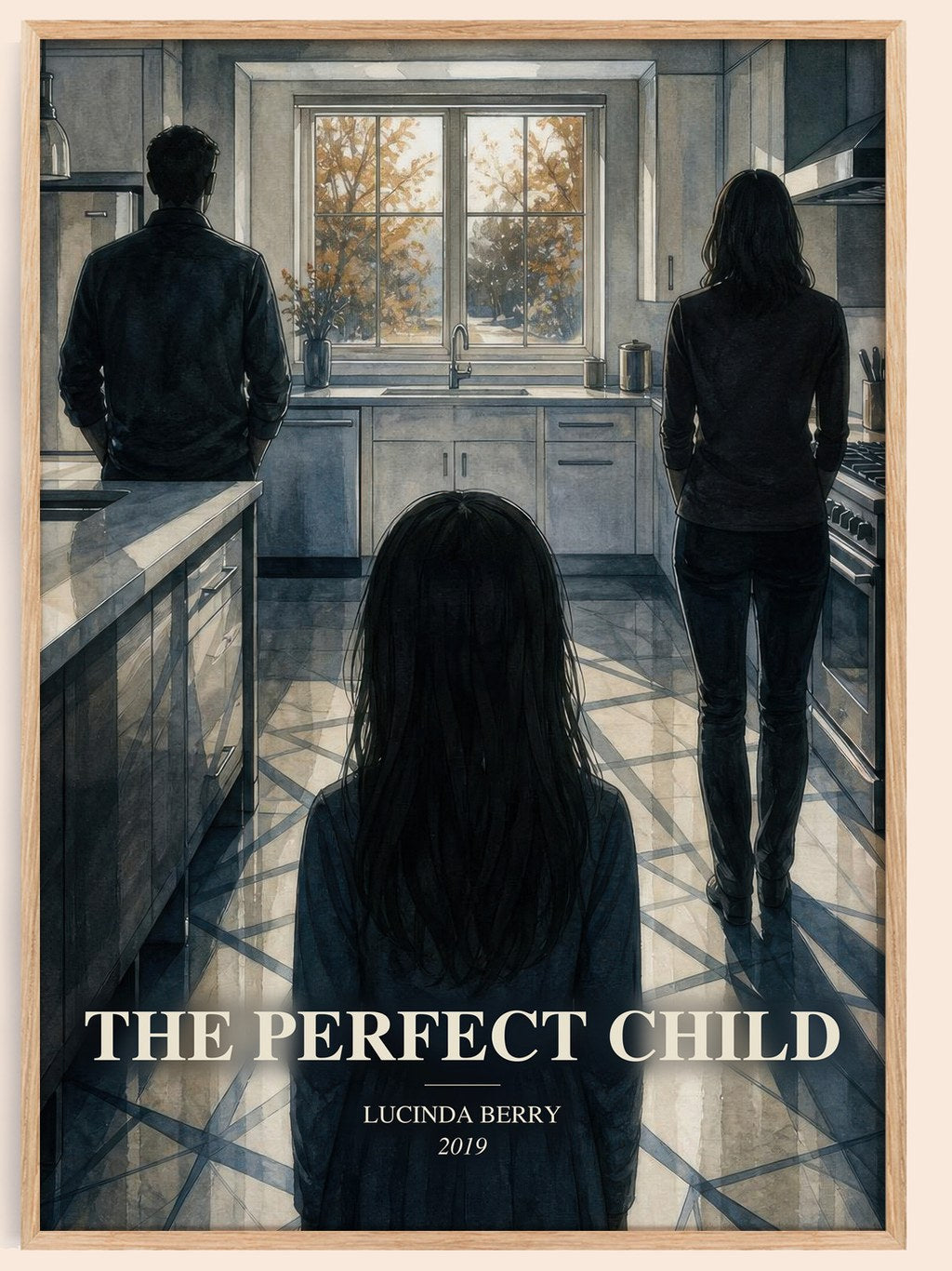 The Perfect Child watercolour book poster by Lucinda Berry – framed literary art print