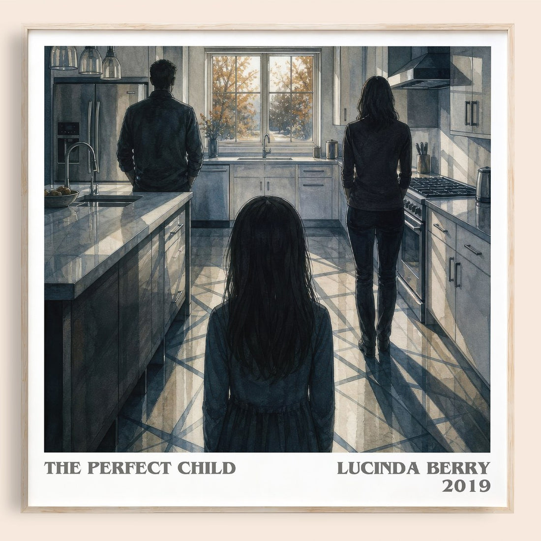 The Perfect Child literary book poster by Lucinda Berry – framed literary art print