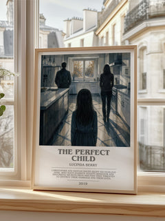 The Perfect Child bookish poster colour and style options – Lucinda Berry book art