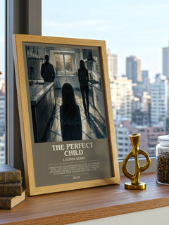 The Perfect Child bookish print framed by window – literary home decor