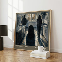 The Perfect Child literary print framed by window – literary home decor