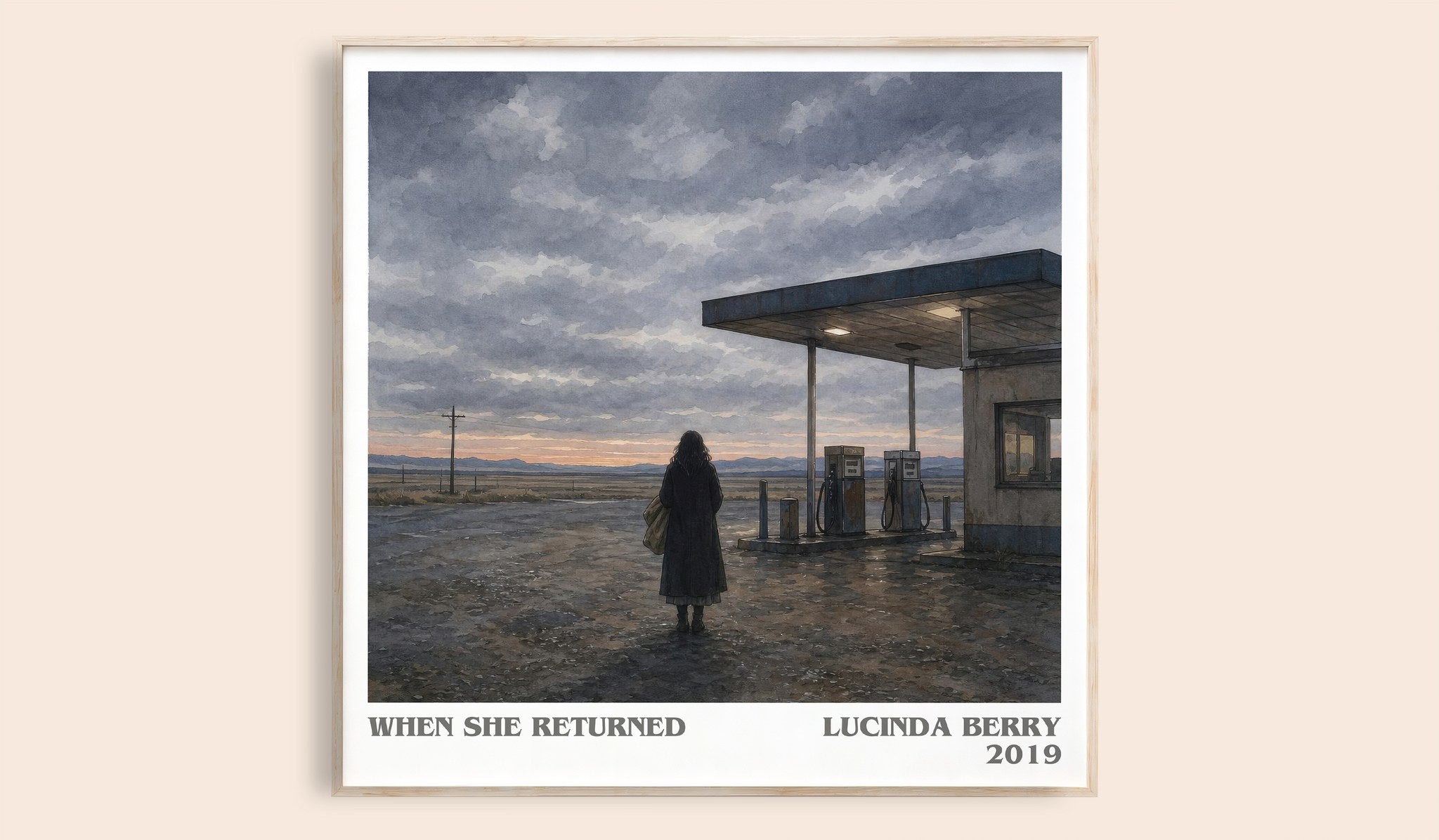 When She Returned Literary Art Print by Lucinda Berry