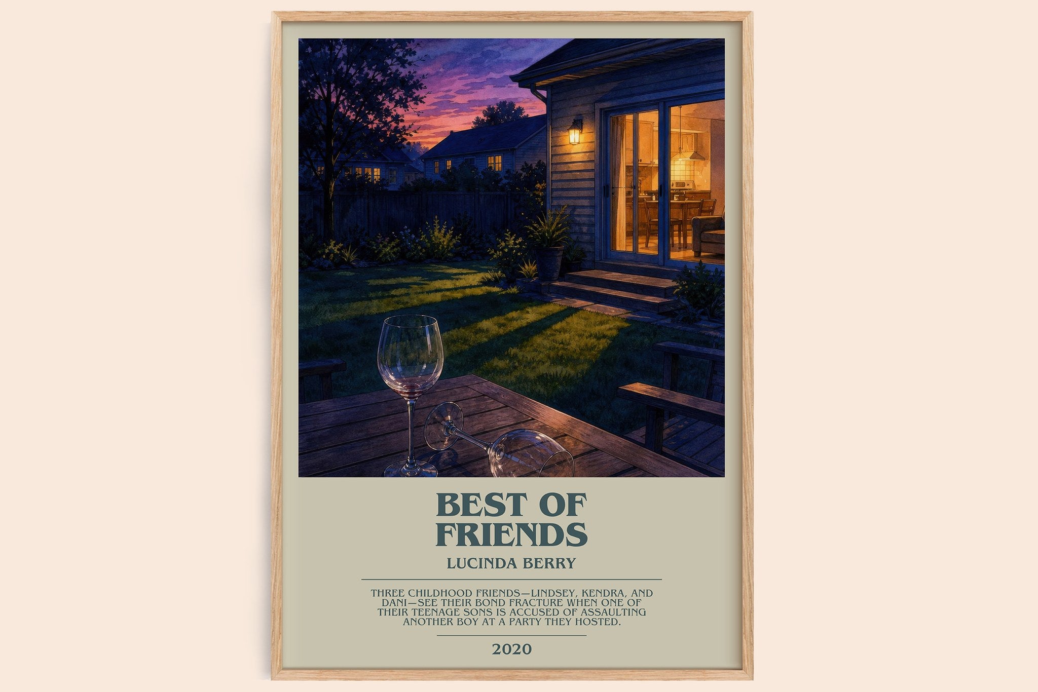 Best of Friends Bookish Wall Art by Lucinda Berry