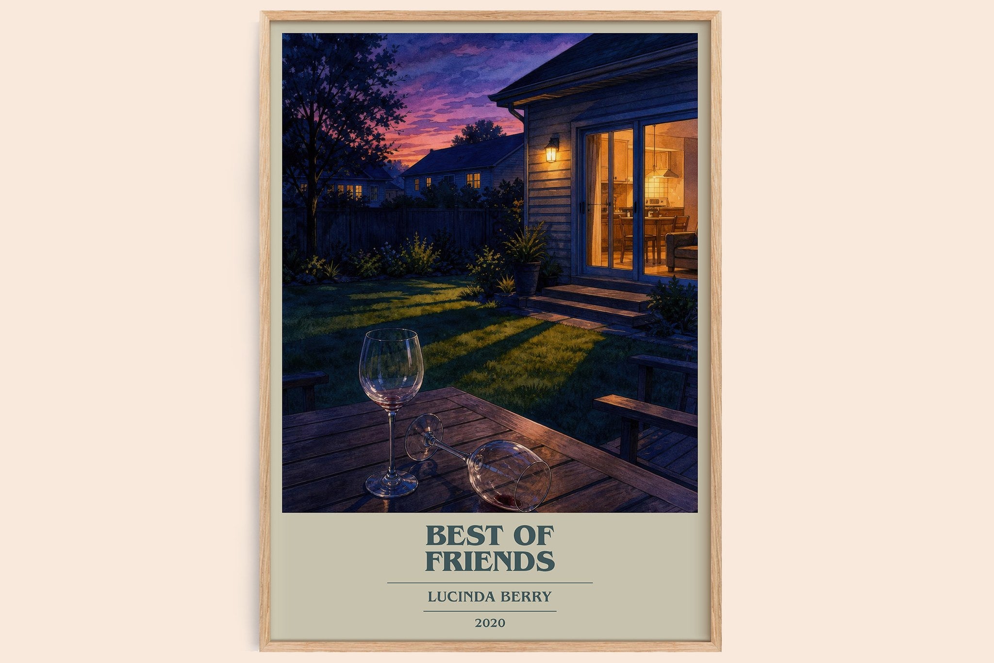 Best of Friends Book Cover Poster by Lucinda Berry