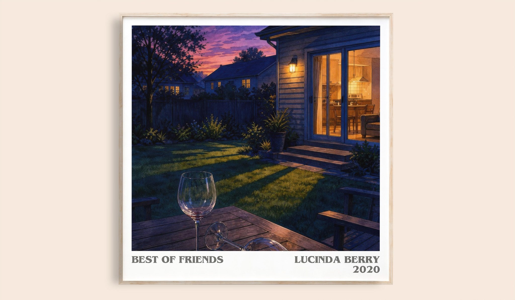 Best of Friends Literary Art Print by Lucinda Berry
