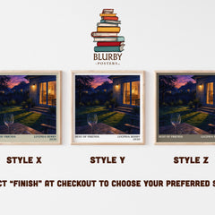 Best of Friends literary print in frame leaning in hallway – thriller wall art
