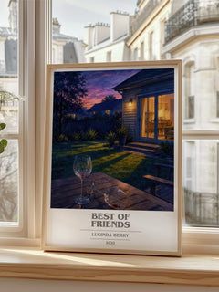 Best of Friends book cover poster colour and style options – Lucinda Berry book art