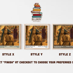 The Return of the Prodigal Son literary print in frame leaning in hallway – memoir wall art