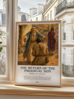 The Return of the Prodigal Son bookish poster colour and style options – Henri J. M. Nouwen book art