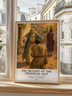 The Return of the Prodigal Son book cover poster colour and style options – Henri J. M. Nouwen book art