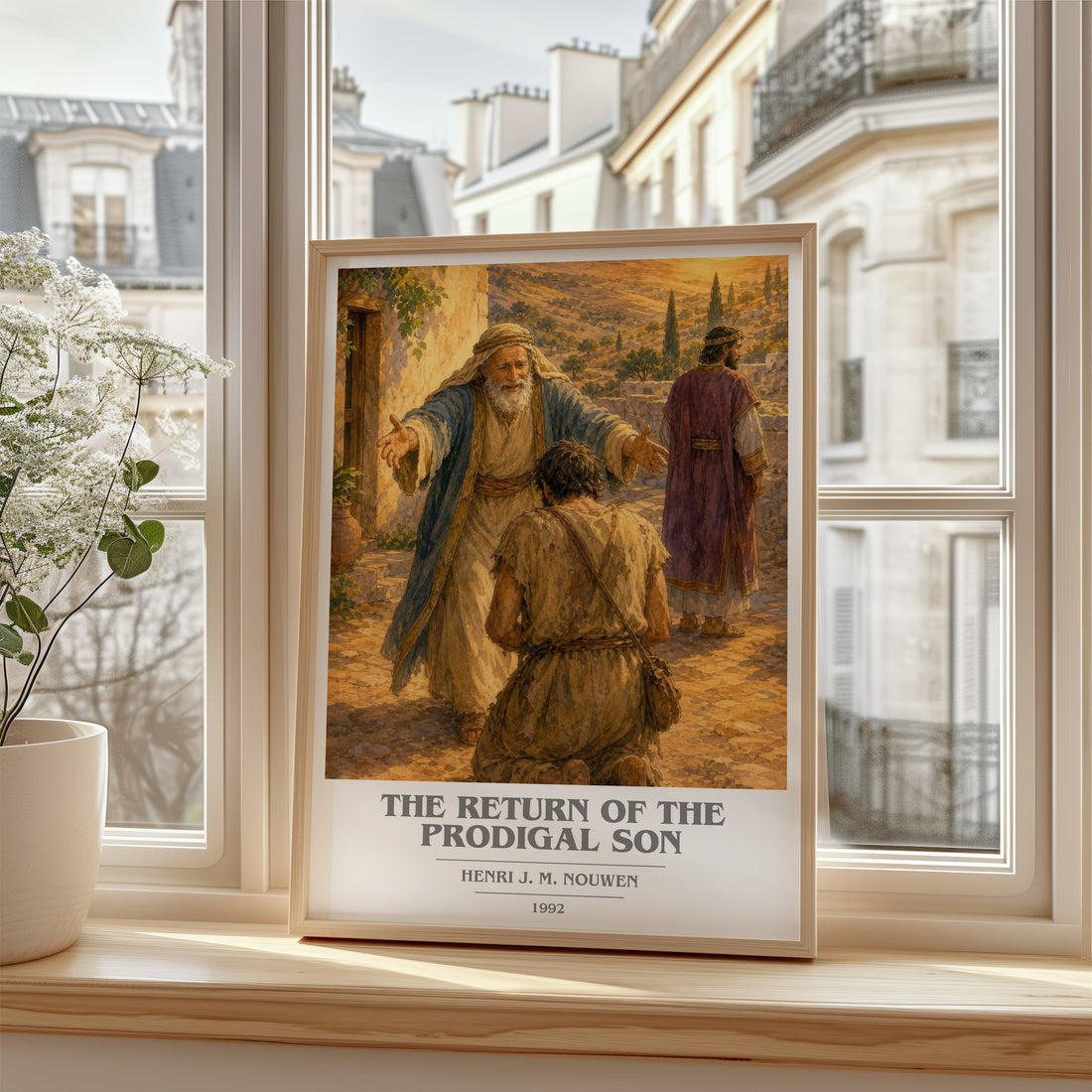 The Return of the Prodigal Son book cover poster colour and style options – Henri J. M. Nouwen book art